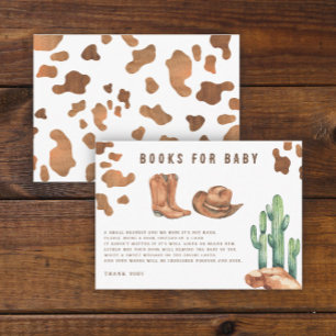 Carte D'accompagnement Cowboy Western Baby shower Books for baby