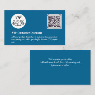 Carte D'accompagnement Créer des codes QR de remise VIP client