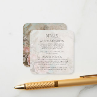 Carte D'accompagnement Créez vos propres fleurs de papier chic Vintage Sh