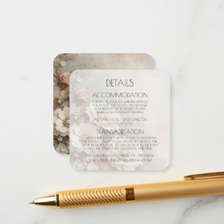 Carte D'accompagnement Créez vos propres fleurs de papier Mariage Chic Sh