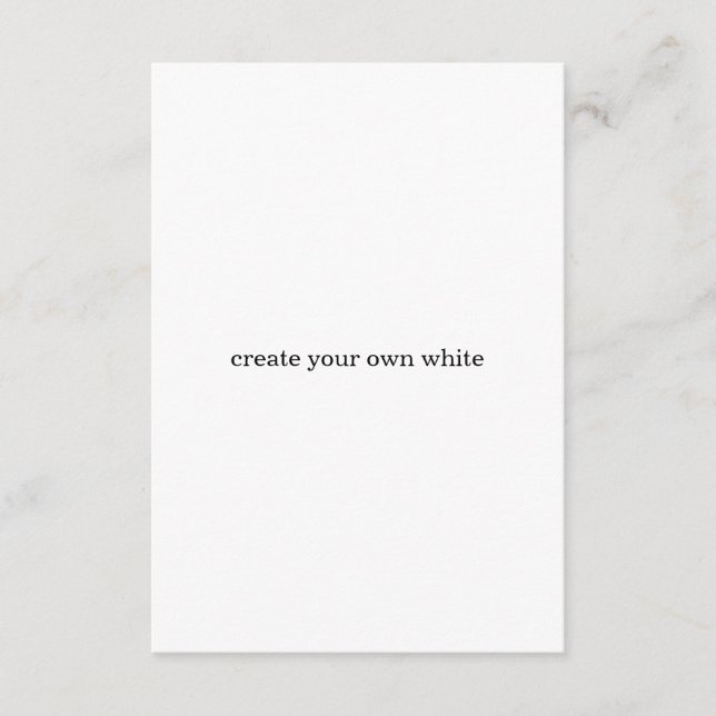 Carte D'accompagnement créez votre propre blanc  (Devant)