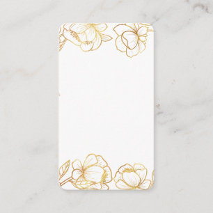 Carte D'accompagnement Créez Votre Propre Élégant Blanc