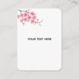 Carte D'accompagnement Créez Votre Propre Fleur de Cerisier
