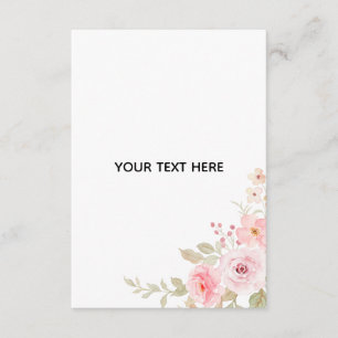 Carte D'accompagnement Créez Votre Propre Floral