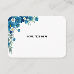 Carte D'accompagnement Créez Votre Propre Floral