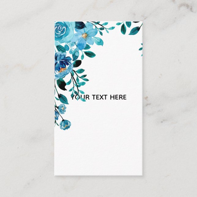Carte D'accompagnement Créez Votre Propre Floral (Devant)