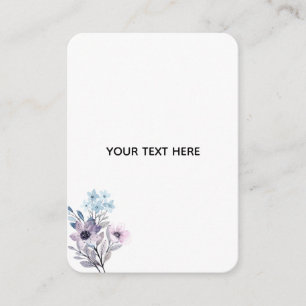 Carte D'accompagnement Créez Votre Propre Floral