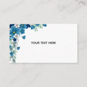 Carte D'accompagnement Créez Votre Propre Floral