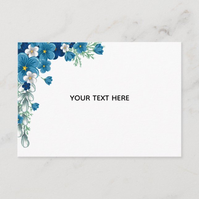 Carte D'accompagnement Créez Votre Propre Floral (Devant)