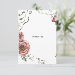 Carte D'accompagnement Créez votre propre floral