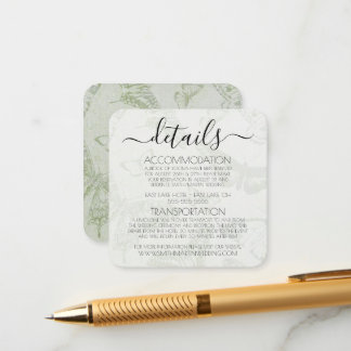 Carte D'accompagnement Créez votre propre Motif papillon Vintage