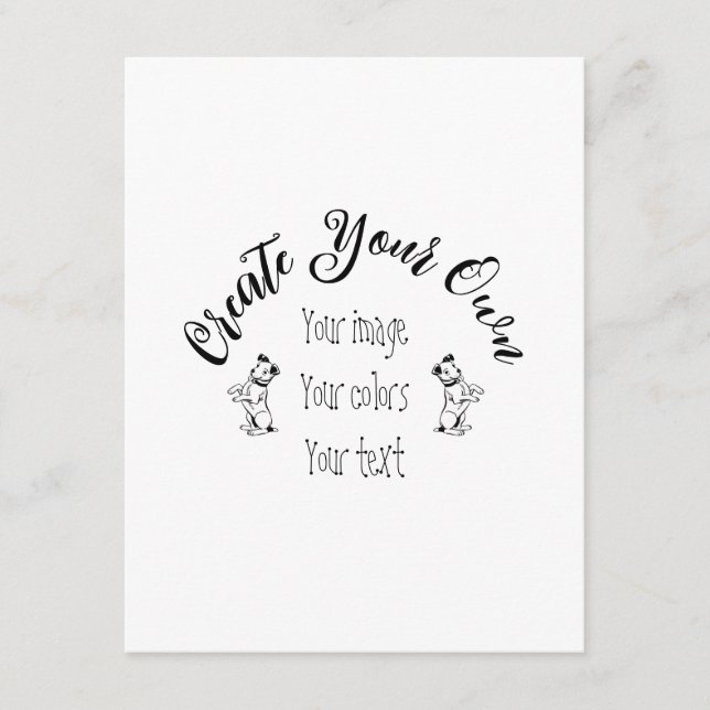 Carte D'accompagnement Créez votre propre personnalisation (Devant)