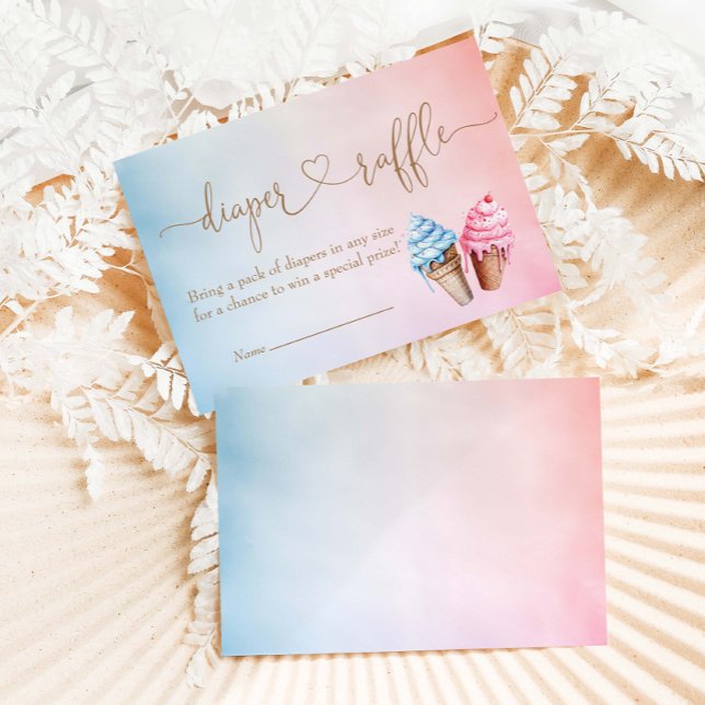 Carte D'accompagnement Crème glacée Genre Reveal What's The Scoop (Créateur téléchargé)