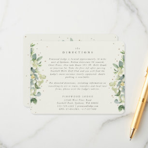 Carte D'accompagnement Crème Snowberry+Eucalyptus Directions Bords