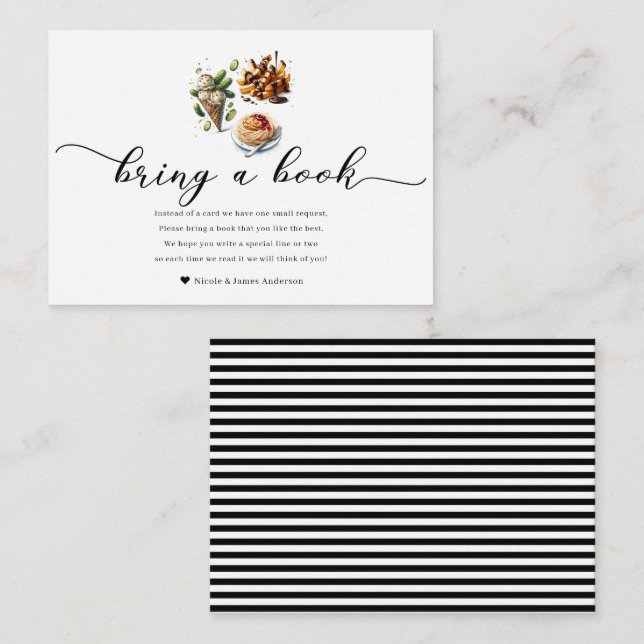 Carte D'accompagnement Crèmes Glacées et Cornichons Envies Bizarres Donne (Devant / Derrière)