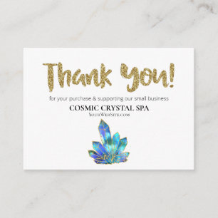 Carte D'accompagnement *~* CRISTAUX COSMIQUES - MERCI LOGO QR AP8 Review