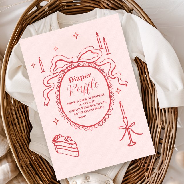 Carte D'accompagnement Croquis Baby shower de plongée dessinée à la main (Créateur téléchargé)