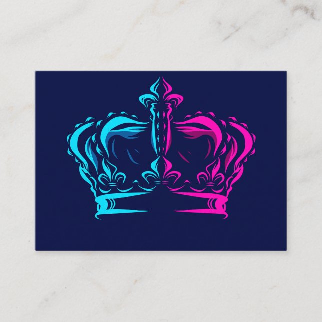 Carte D'accompagnement Crown pop art (Devant)