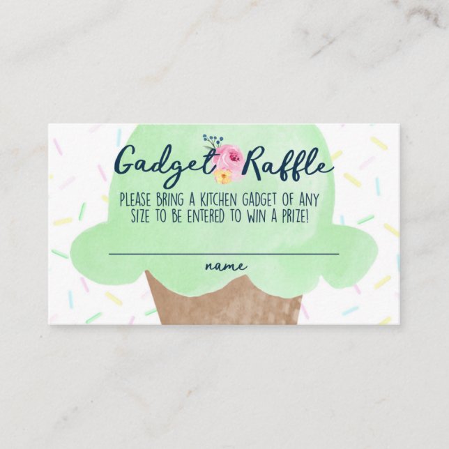 Carte D'accompagnement Cuisine Gadget Raffin Fête des mariées Insertion C (Devant)