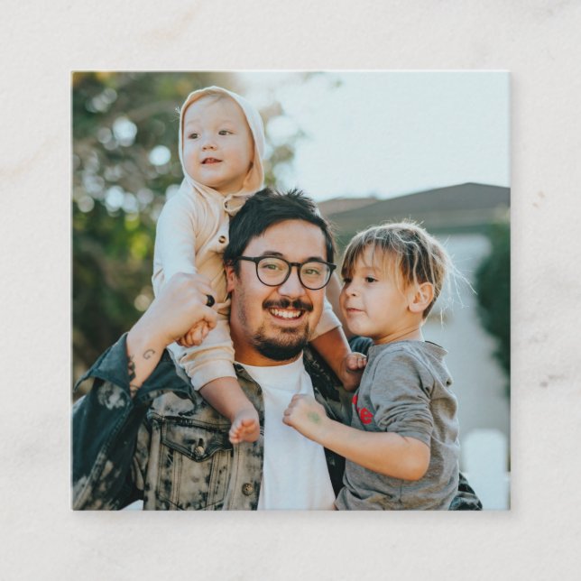 Carte D'accompagnement Custom Photo (Devant)