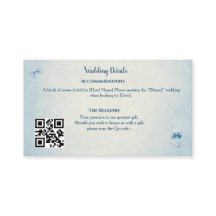 Custom Something Blue Enclosure Card