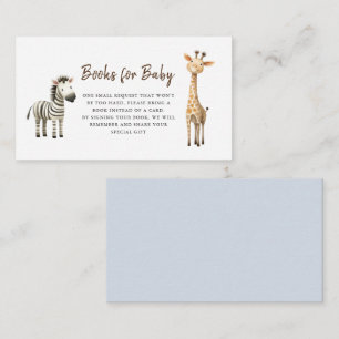 Carte D'accompagnement Cute Animals Baby Boy Douche Demande de réservatio