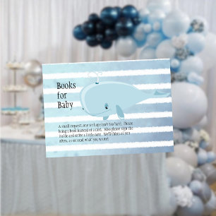 Carte D'accompagnement Cute Baby Blue Whale Livres pour bébé