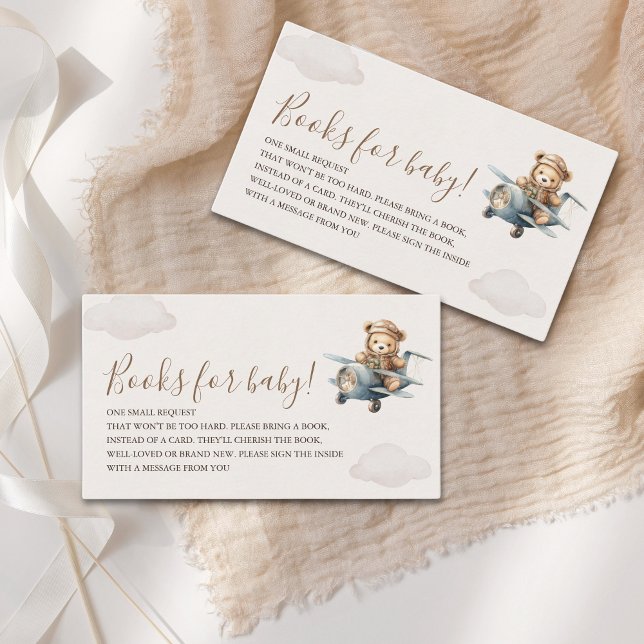 Carte D'accompagnement Cute Bear Baby Shower Boy  (Créateur téléchargé)