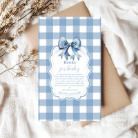 Cute Blue Bow Ribbon En vichy Livres pour bébé