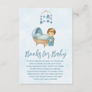 Carte D'accompagnement Cute Blue Mobile Lit bébé livres pour bébé