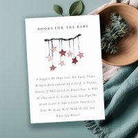 Cute Blush Star Mobile Livres pour Baby shower