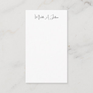 Carte D'accompagnement Cute Calligraphy Créative tendance Nom personnalis