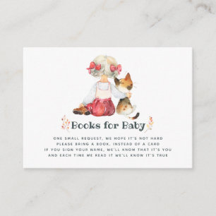 Carte D'accompagnement Cute Cat Autumn - Livre de Demande de Baby Shower