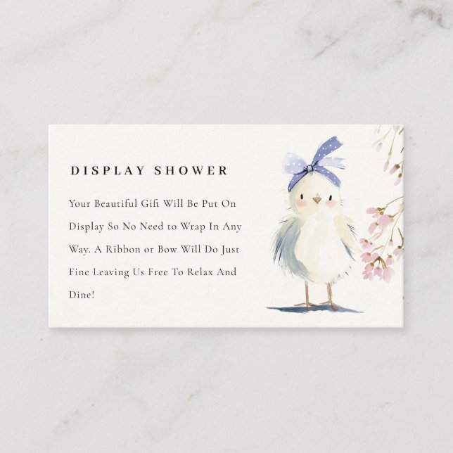 Carte D'accompagnement Cute Chick Farm Floral Display Shower Baby Shower (Devant)