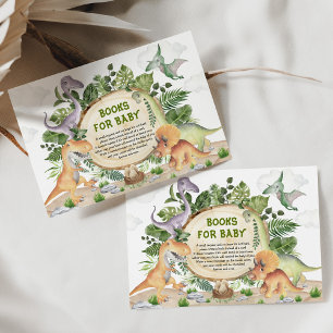 Carte D'accompagnement Cute Dinosaur Animaux préhistoriques Livres pour b