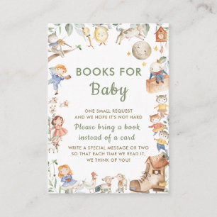Carte D'accompagnement Cute Genre Neutral Nursery Rhyme Livres pour bébé