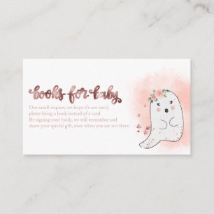 Carte D'accompagnement Cute Ghost Halloween Baby showers Livres Pour Bébé