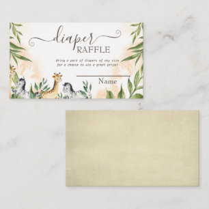 Carte D'accompagnement Cute Giraffe, Zèbre Feuille