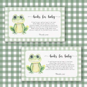 Carte D'accompagnement Cute grenouille - livres pour bébé billet