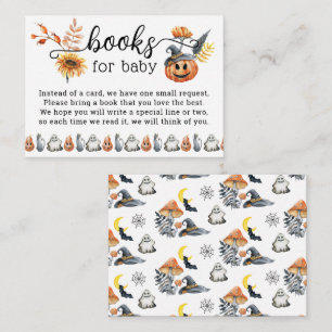 Carte D'accompagnement Cute Halloween Citrouille Petits livres pour bébé
