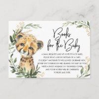 Cute Leopard Greenery Gold Safari Livres pour bébé