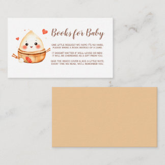 Carte D'accompagnement Cute Little Dumpling Baby showers Livres pour bébé