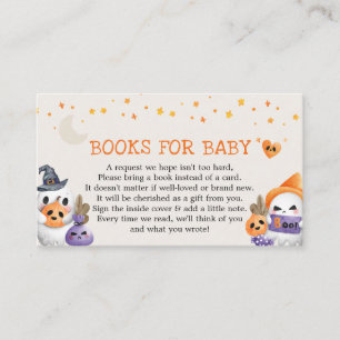 Carte D'accompagnement Cute Little Ghost Baby showers Livres pour bébé