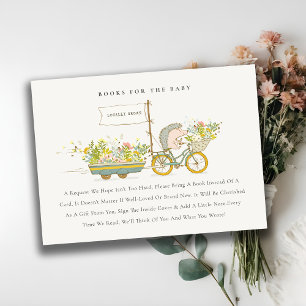 Carte D'accompagnement Cute Livres De Hérisson Cultivés Localement Pour L