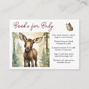 Carte D'accompagnement Cute Moose Genre Neutral Livres pour bébé