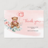 Cute Ours Vert Eucalyptus Wreath Baby Merci