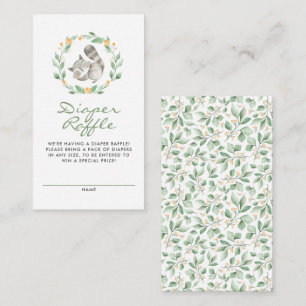 Carte D'accompagnement Cute Raccoon Baby shower de serviette Raffin