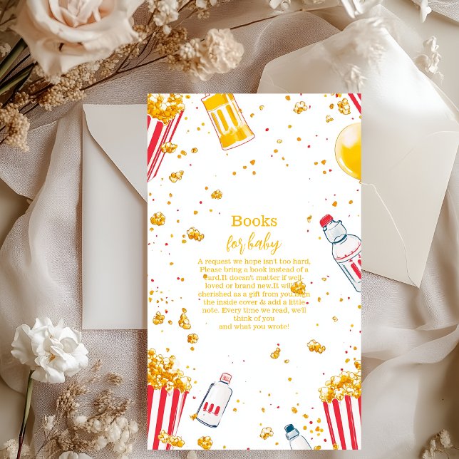 Carte D'accompagnement Cute Ready to Pop Baby shower Livres pour bébé (Créateur téléchargé)