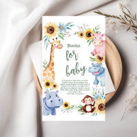 Cute Safari Animal Greenery Livres pour bébé
