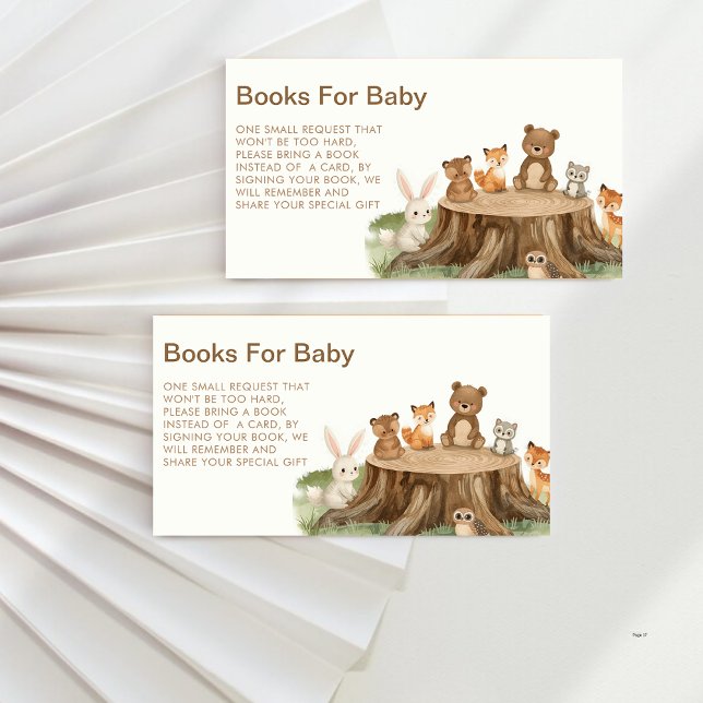 Carte D'accompagnement Cute Safari Animaux Réserver Baby shower de demand (Créateur téléchargé)